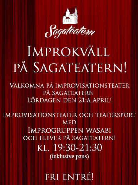 Sagateatern: Improvisationskväll