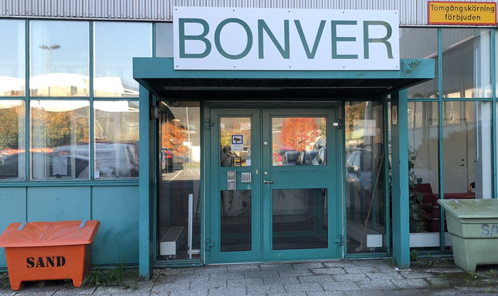 Bonver's entrance in Gåshaga.  Photo: Katarina Palmstierna