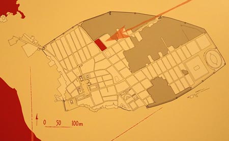 Kvarteret som Svenska Pompejiprojektet kartlagt.