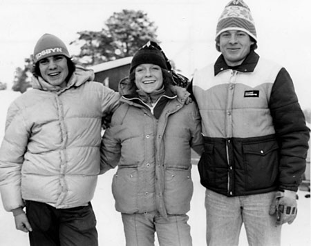 Syskonen Anders, Helena och Örjan Blomquist som på 1980-talet satte IFK Lidingö på skidkartan. Foto: Lars G. Lindström