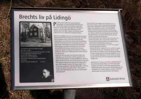 75 år sedan Bertolt Brecht flyttade till Lidingö